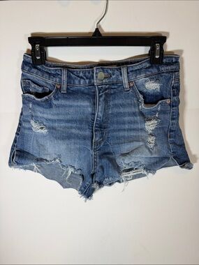 BKE Billie distressed denim shorts size 27